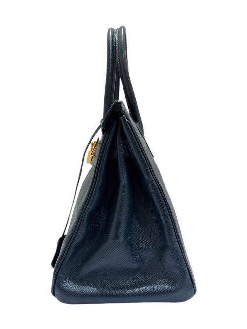 HERMES（エルメス）HERMES (エルメス) バーキン30 クシュベル ゴールド金具 1994年製 ネイビー×ゴールド金具 サイズ:30の古着・服飾アイテム