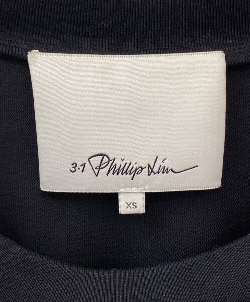 3.1 phillip lim（スリーワンフィリップリム）3.1 phillip lim (スリーワンフィリップリム) Draped T-Shirt Slip Combo Dress ブラック サイズ:XSの古着・服飾アイテム