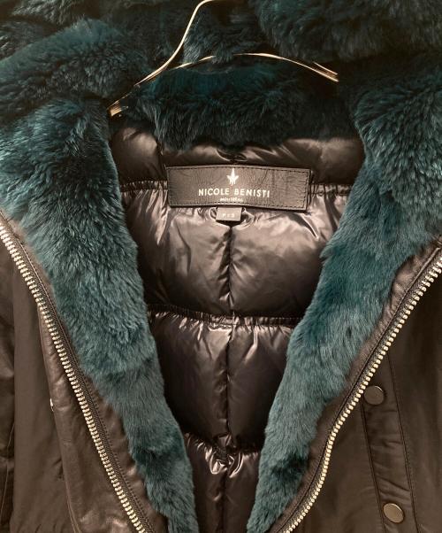 Nicole Benisti（ニコールベニシッティ）Nicole Benisti (ニコールベニシッティ) ダウンコート ブラック サイズ:Sの古着・服飾アイテム