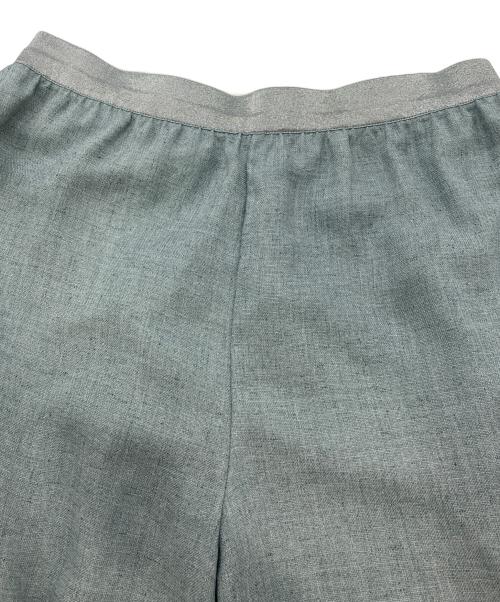 Gabardine K.T（ギャバシンケーティー）Gabardine K.T (ギャバシンケーティー) 麻調合繊ワイドパンツ　72-15PG05 スカイブルー サイズ:9の古着・服飾アイテム