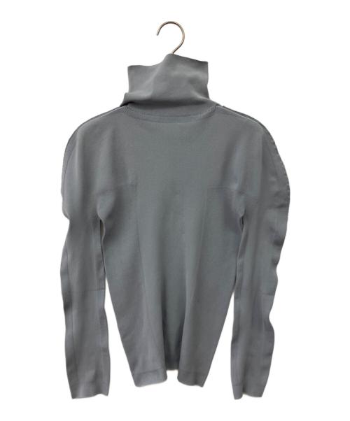 ISSEY MIYAKE me（イッセイ ミヤケ ミー）ISSEY MIYAKE ME (イッセイ ミヤケ ミー) ハイネックカットソー スカイブルー サイズ:Fの古着・服飾アイテム