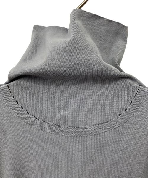 ISSEY MIYAKE me（イッセイ ミヤケ ミー）ISSEY MIYAKE ME (イッセイ ミヤケ ミー) ハイネックカットソー スカイブルー サイズ:Fの古着・服飾アイテム