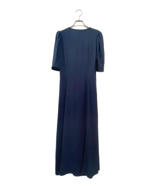 GANNI（ガニー）GANNI (ガニー) ラップドレス ネイビー サイズ:34の古着・服飾アイテム