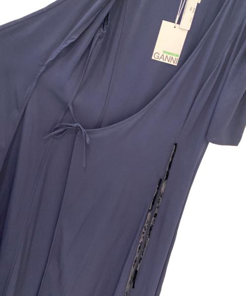 GANNI（ガニー）GANNI (ガニー) ラップドレス ネイビー サイズ:34の古着・服飾アイテム