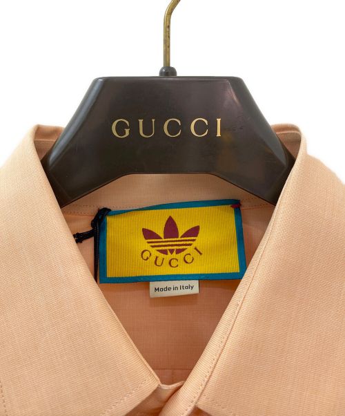 GUCCI×adidas（グッチ×アディダス）GUCCI×adidas (グッチ×アディダス) Philafi L/S Shirt オレンジ サイズ:44の古着・服飾アイテム