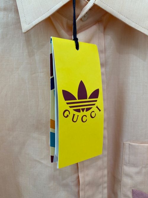 GUCCI×adidas（グッチ×アディダス）GUCCI×adidas (グッチ×アディダス) Philafi L/S Shirt オレンジ サイズ:44の古着・服飾アイテム
