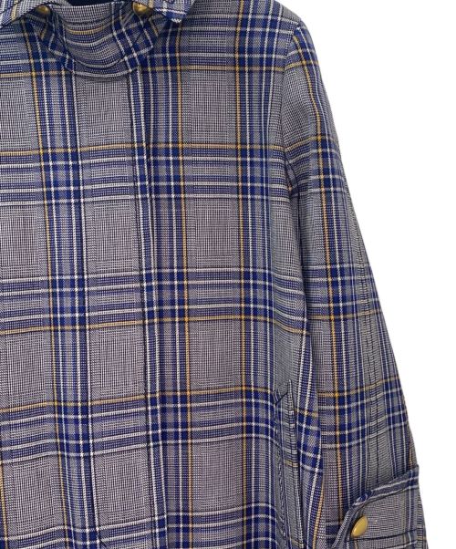 sacai（サカイ）sacai (サカイ) ドッキングチェックコート ブラック サイズ:1の古着・服飾アイテム
