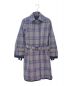 sacai（サカイ）の古着「ドッキングチェックコート」｜ブラック