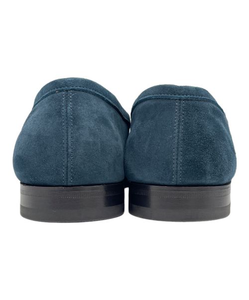 JOHN LOBB（ジョンロブ）JOHN LOBB (ジョンロブ) スウェード ローファー ブルー サイズ:8の古着・服飾アイテム