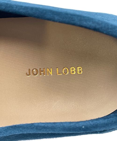 JOHN LOBB（ジョンロブ）JOHN LOBB (ジョンロブ) スウェード ローファー ブルー サイズ:8の古着・服飾アイテム