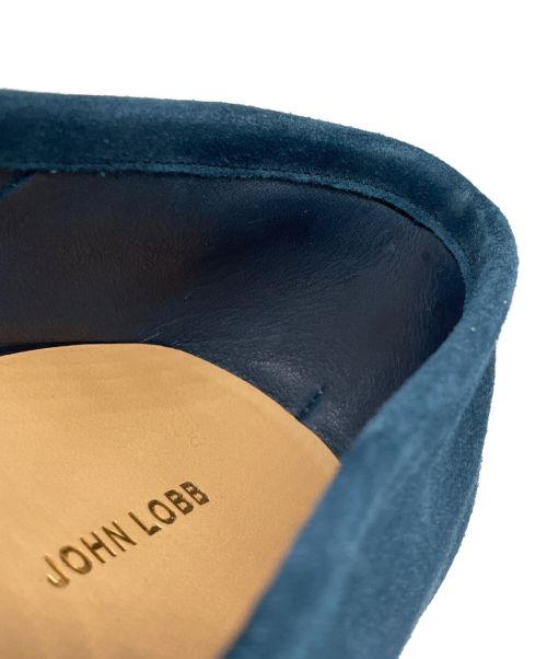 JOHN LOBB（ジョンロブ）JOHN LOBB (ジョンロブ) スウェード ローファー ブルー サイズ:8の古着・服飾アイテム