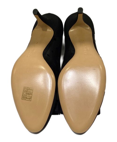 Salvatore Ferragamo（サルヴァトーレ フェラガモ）Salvatore Ferragamo (サルヴァトーレ フェラガモ) シースルードットパンプス ブラック サイズ:7の古着・服飾アイテム