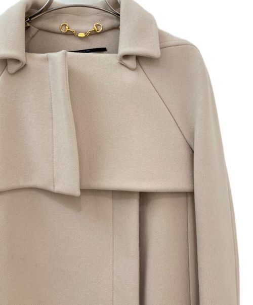 GUCCI（グッチ）GUCCI (グッチ) カシミヤ混ウールコート ベージュ サイズ:40の古着・服飾アイテム