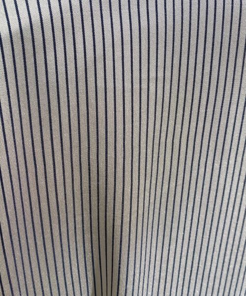 FENDI（フェンディ）FENDI (フェンディ) シルクストライプリングシャツ ベージュ サイズ:42の古着・服飾アイテム