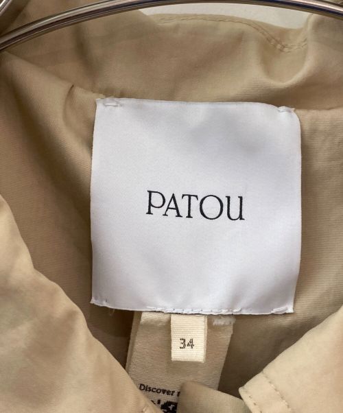 patou（パトゥ）patou (パトゥ) コットン ギャバジン トレンチコート ベージュ サイズ:34の古着・服飾アイテム