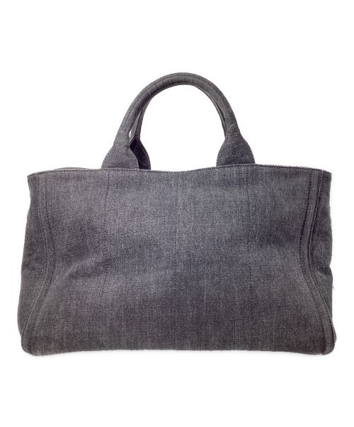 PRADA（プラダ）PRADA (プラダ) 2WAY Denim Tote Bag（２WAYデニムトートバッグ） グレーの古着・服飾アイテム
