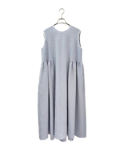 YORI（ヨリ）YORI (ヨリ) フクレサイドギャザーワンピース スカイブルー サイズ:38 未使用品の古着・服飾アイテム
