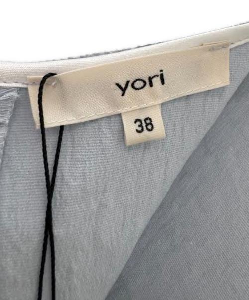 YORI（ヨリ）YORI (ヨリ) フクレサイドギャザーワンピース スカイブルー サイズ:38 未使用品の古着・服飾アイテム