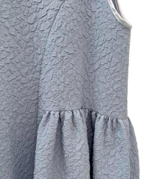 YORI（ヨリ）YORI (ヨリ) フクレサイドギャザーワンピース スカイブルー サイズ:38 未使用品の古着・服飾アイテム