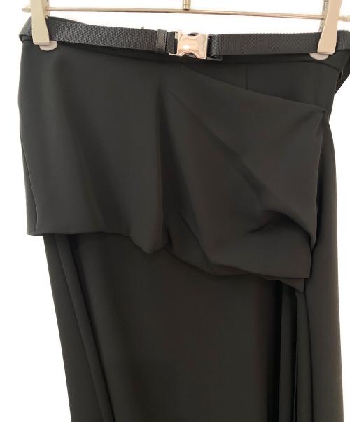PRADA（プラダ）PRADA (プラダ) アシンメトリースカート ブラック サイズ:40の古着・服飾アイテム