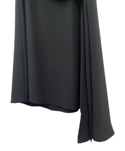 PRADA（プラダ）PRADA (プラダ) アシンメトリースカート ブラック サイズ:40の古着・服飾アイテム