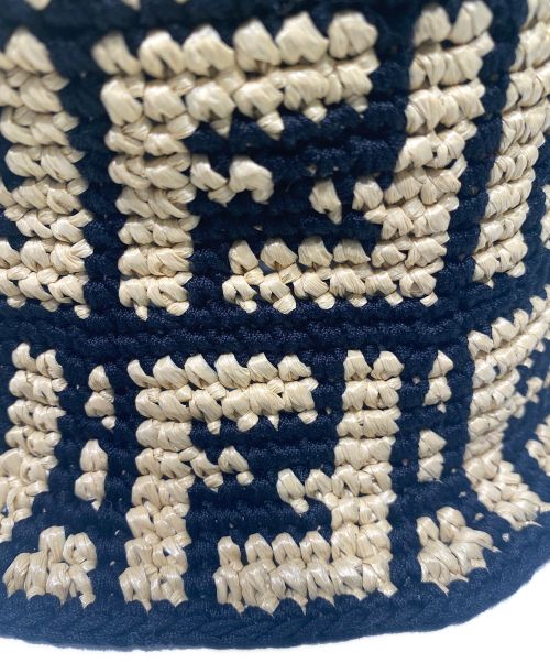 FENDI（フェンディ）FENDI (フェンディ) ストローバケットハット ベージュ サイズ:M/Lの古着・服飾アイテム