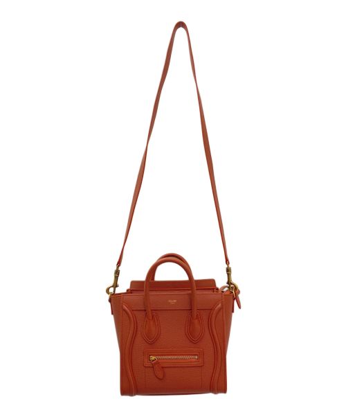 CELINE（セリーヌ）CELINE (セリーヌ) ラゲージ ナノ オレンジ サイズ:ナノの古着・服飾アイテム