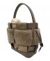 ZANCHETTI (ザンケッティー) WOVEN BUCKET SMALL BAG グレージュ：32000円