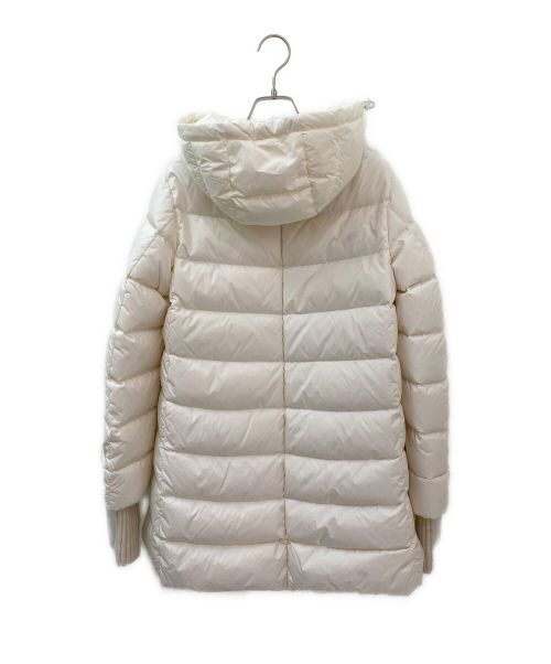 HERNO（ヘルノ）HERNO (ヘルノ) フーデッドニットカフスダウンコート ホワイト サイズ:40の古着・服飾アイテム