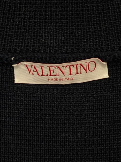 VALENTINO（ヴァレンティノ）VALENTINO (ヴァレンティノ) ニットジャケット ネイビー サイズ:Sの古着・服飾アイテム