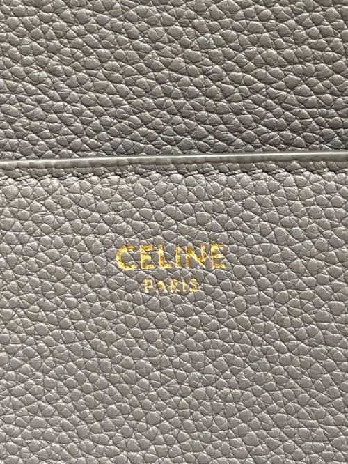 CELINE（セリーヌ）CELINE (セリーヌ) SMALL SEAU SANGLE グレー サイズ:スモールの古着・服飾アイテム