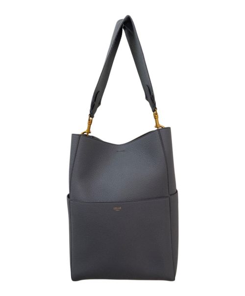 CELINE（セリーヌ）CELINE (セリーヌ) SMALL SEAU SANGLE グレー サイズ:スモールの古着・服飾アイテム