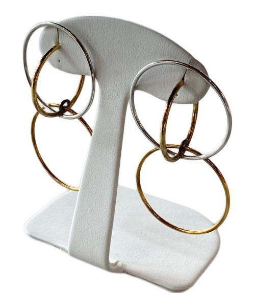 CHARLOTTE CHESNAIS（シャルロットシェネ）CHARLOTTE CHESNAIS (シャルロットシェネ) BOUCLES D'OREILLES GALILEA M ゴールド×シルバー サイズ:ミディアムの古着・服飾アイテム