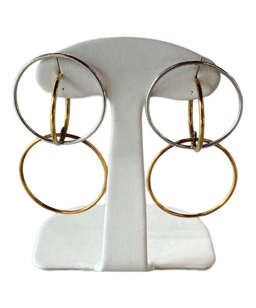 CHARLOTTE CHESNAIS（シャルロットシェネ）CHARLOTTE CHESNAIS (シャルロットシェネ) BOUCLES D'OREILLES GALILEA M ゴールド×シルバー サイズ:ミディアムの古着・服飾アイテム