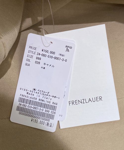 FRENZLAUER（フレンツラウアー）FRENZLAUER (フレンツラウアー) BOWLING BAG キャメルの古着・服飾アイテム