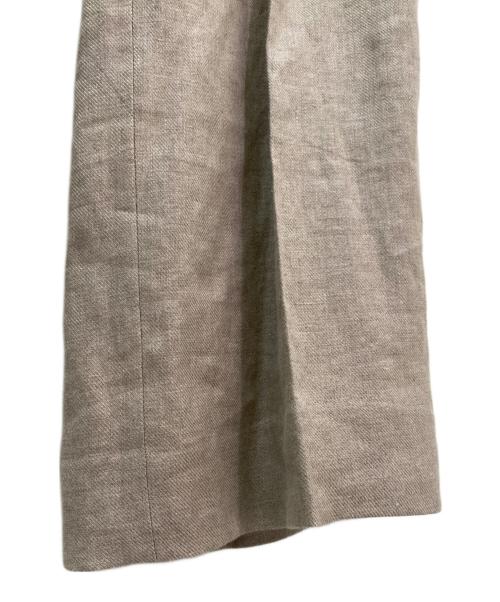 MUSE de Deuxieme Classe（ミューズ ドゥーズィエム クラス）MUSE de Deuxieme Classe (ミューズ ドゥーズィエム クラス) OGLINEN タックパンツ ベージュ サイズ:34の古着・服飾アイテム