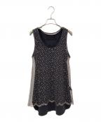 ORDINARY JOYオーディナリー ジョイ）の古着「Lace Tank」｜ブラック