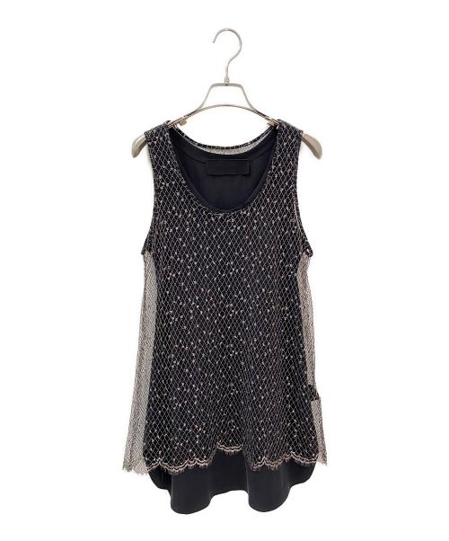 ORDINARY JOY（オーディナリー ジョイ）ORDINARY JOY (オーディナリー ジョイ) Lace Tank ブラック サイズ:Freeの古着・服飾アイテム