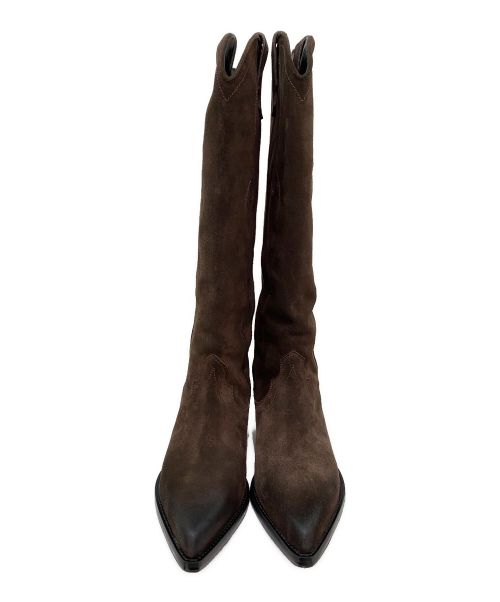 SONORA（ソノラ）SONORA (ソノラ) SUEDE LONG BOOTS ブラウン サイズ:38の古着・服飾アイテム
