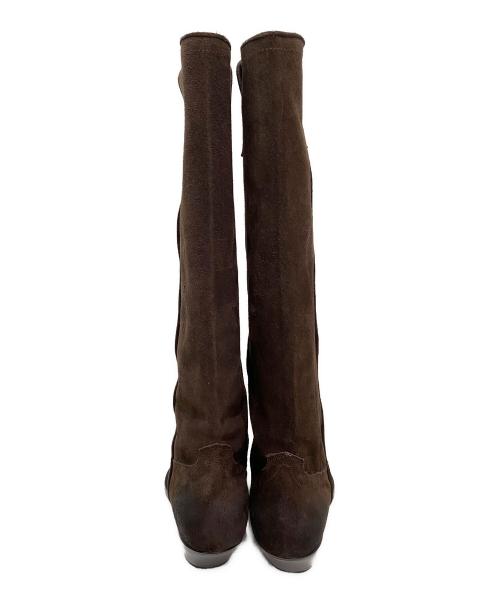 SONORA（ソノラ）SONORA (ソノラ) SUEDE LONG BOOTS ブラウン サイズ:38の古着・服飾アイテム