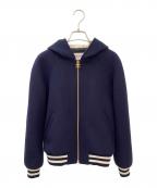 CELINEセリーヌ）の古着「HOODED TEDDY JACKET」｜ネイビー