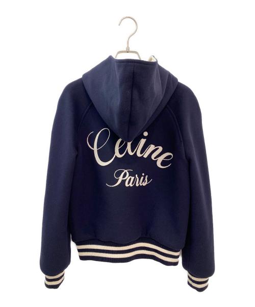 CELINE（セリーヌ）CELINE (セリーヌ) HOODED TEDDY JACKET ネイビー サイズ:34の古着・服飾アイテム