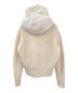 MONCLER (モンクレール) ボアフーデッド切替ダウンカーディガン アイボリー サイズ:S：35000円