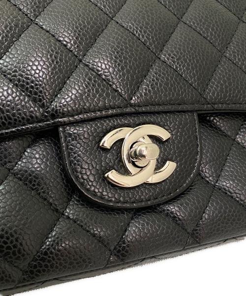 CHANEL（シャネル）CHANEL (シャネル) Wフラップ マトラッセ25 ブラック×シルバー金具 サイズ:25の古着・服飾アイテム