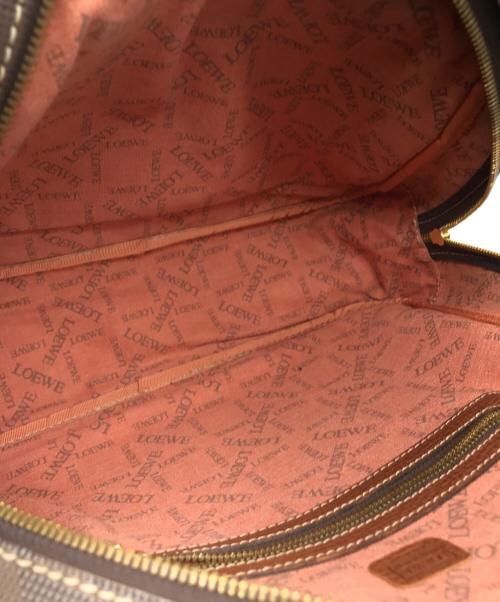 LOEWE（ロエベ）LOEWE (ロエベ) ヴィンテージアナグラムロゴハンドバッグ ブラウン サイズ:下記参照の古着・服飾アイテム