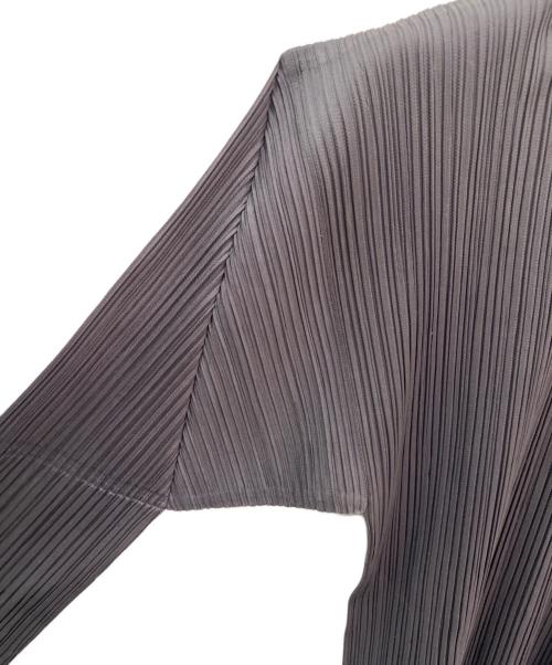 PLEATS PLEASE（プリーツプリーズ）PLEATS PLEASE (プリーツプリーズ) プリーツカットソー チャコールグレー サイズ:4の古着・服飾アイテム