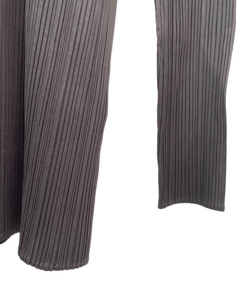 PLEATS PLEASE（プリーツプリーズ）PLEATS PLEASE (プリーツプリーズ) プリーツカットソー チャコールグレー サイズ:4の古着・服飾アイテム