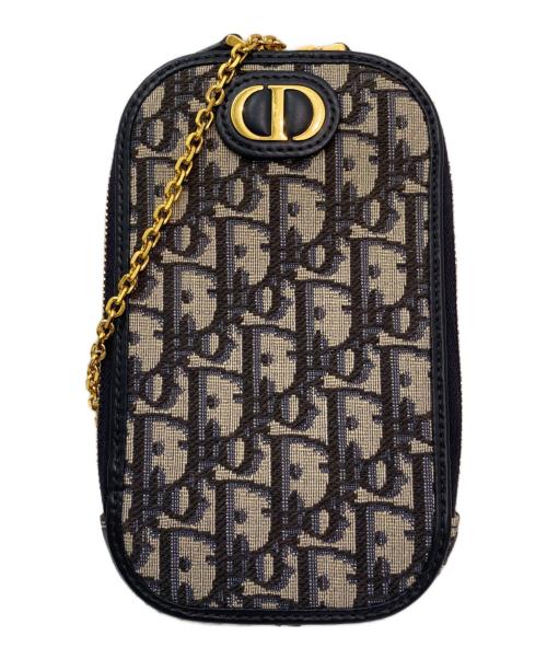 Christian Dior（クリスチャン ディオール）Christian Dior (クリスチャン ディオール) 30 Montaigne Call'in Dior フォンホルダー ネイビーの古着・服飾アイテム