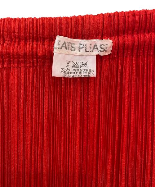 PLEATS PLEASE（プリーツプリーズ）PLEATS PLEASE (プリーツプリーズ) プリーツスカート レッド サイズ:3の古着・服飾アイテム