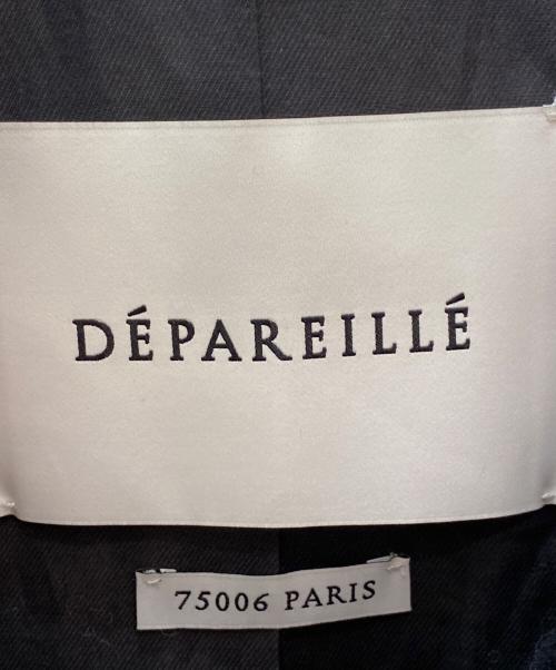 DEPAREILLE（デパリエ）DEPAREILLE (デパリエ) WOOL DOUBLE FACE BIG COLLAR COAT ブラック サイズ:38の古着・服飾アイテム